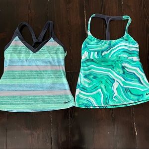 3 for $12 Two NIKE Swimsuit Tankini Tops Size Medium Great Condition!